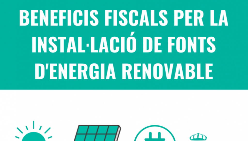 BONIFICACIONS PER LA INSTAL·LACIÓ DE FIBTS D'ENERGIA RENOVABLE