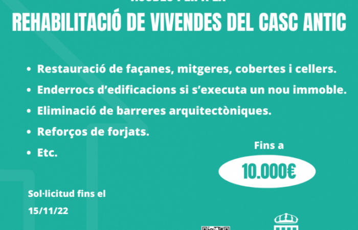 REHABILITACIÓ DE VIVENDES DEL CASC ANTIC